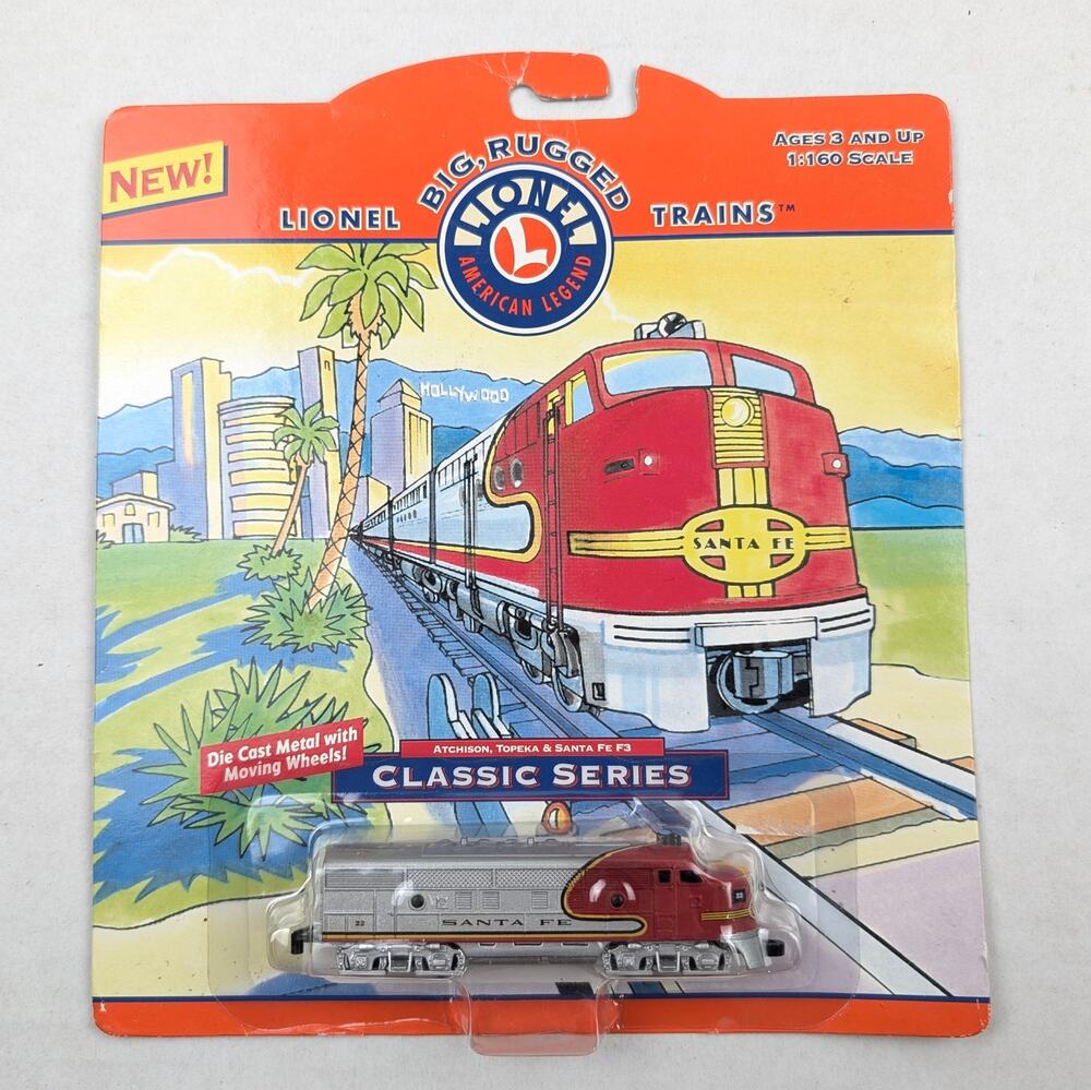 1999 Lionel Big Rugged Trains Santa Fe F3A Diecast 1:160 Scale Sealed
